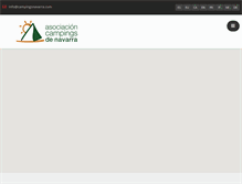 Tablet Screenshot of campingsnavarra.com